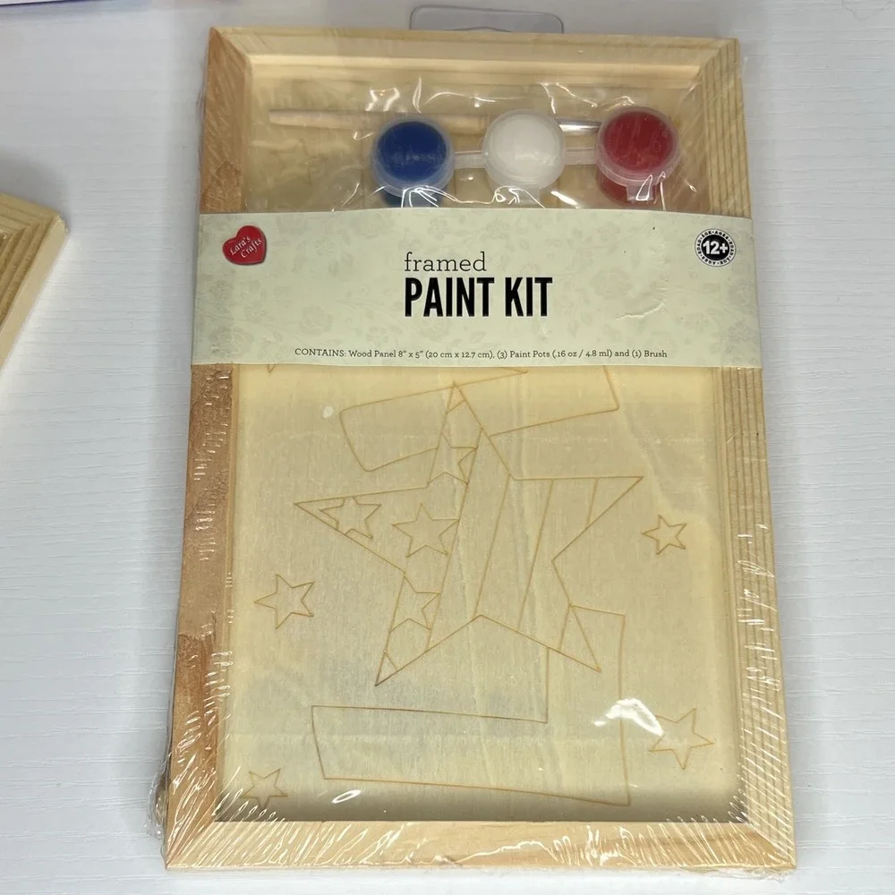 Horizon Group USA Paint Your Own Jewelry Box 53496D Craft Kit Lot w/ Framed Kit